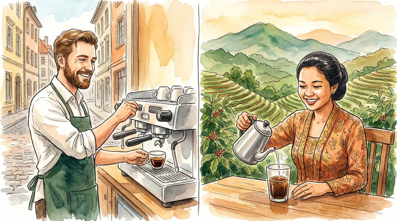 Warum trinken Indonesier so selten Espresso?
